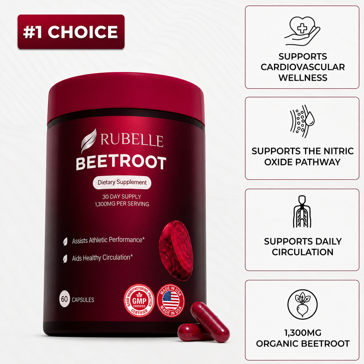 Rubelle Beetroot Capsules